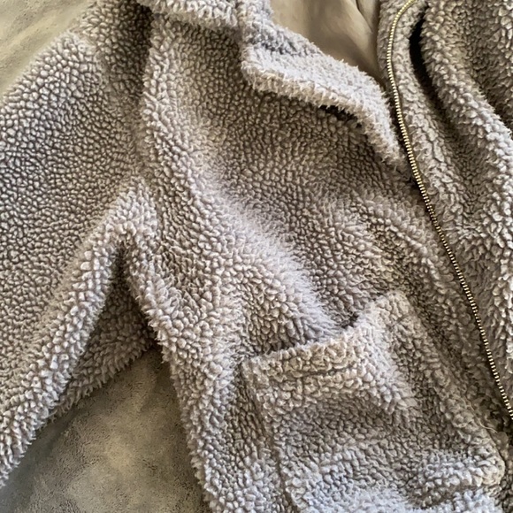 ZAFUL Grey Sherpa Jacket - Picture 5 of 6